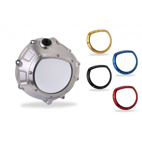 CNC Racing Silver Clear Clutch Cover Hydraulic Control BMW S 1000 RR 2010-2018