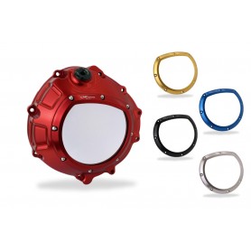 CNC Racing Red Clear Clutch Cover Hydraulic Control BMW S 1000 RR 2010-2018