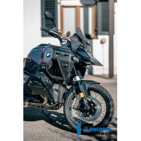 Right Radiator Cover with Holes for the Luggage Holder Carbon Matte R 1300 GS Adventure