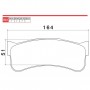 Brembo Racing pad set 6P GT B2429340