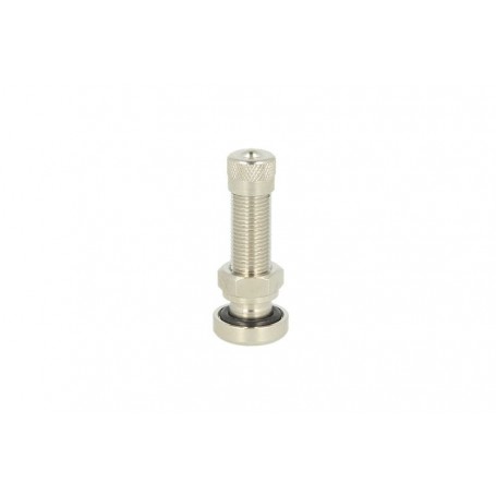 Tubeless straight valve for oem rim 11.3mm. Silver 34ms