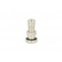 Tubeless straight valve for racing rim 8.3mm. Silver 25ms