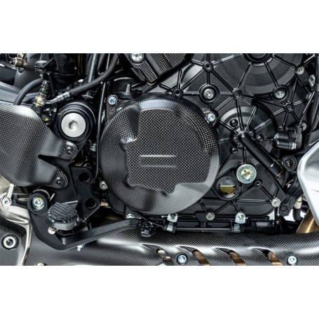 Ilmberger Clutch Cover Guard Carbon Matte – Ducati Multistrada V4
