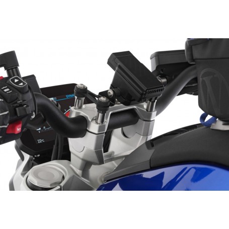 Wunderlich ERGO Handlebar Riser R 1300 R for models with BMW sat nav