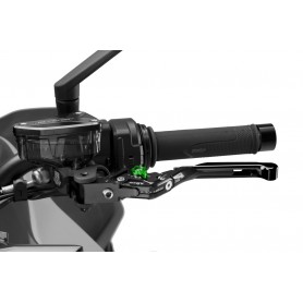 Puig Clutch Lever 4.0. Black Exten/Black Selector/Green