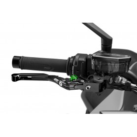 Puig Brake Lever 4.0. Black Exten/Black Selector/Green