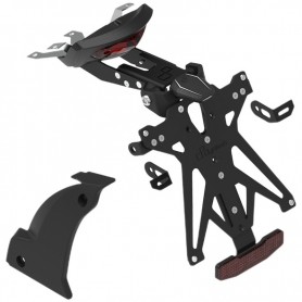 LighTech Adjustable License Plate Holder Kit with Swingarm Cover