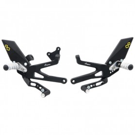 LighTech Adjustable Rear Sets with Fixed Footpegs