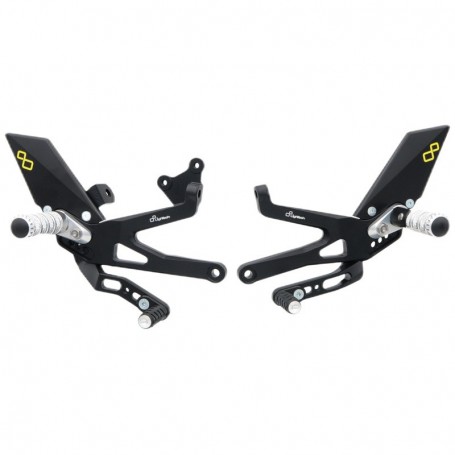 LighTech Adjustable Rear Sets with Fixed Footpegs