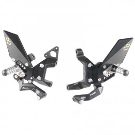 LighTech Adjustable Rear Sets with Fold Up Footpegs