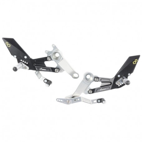 LighTech Adjustable Rear Sets with Fold Up Footpegs