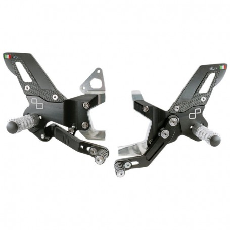 LighTech Adjustable Rear Sets with Fixed Footpegs (Track use)