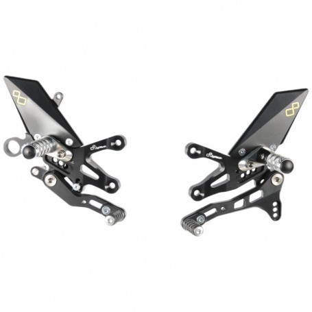 LighTech Adjustable Rear Sets with Fold Up Footpegs