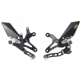 LighTech Adjustable Rear Sets with Fold Up Footpegs. reverse Shifting