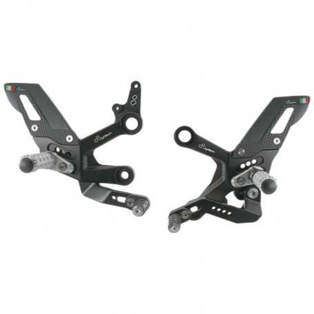 LighTech Adjustable Rear Sets with Fold Up Footpegs