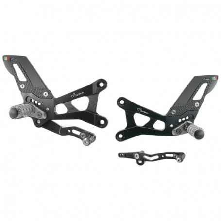 LighTech Adjustable Rear Sets with Fold Up Footpegs