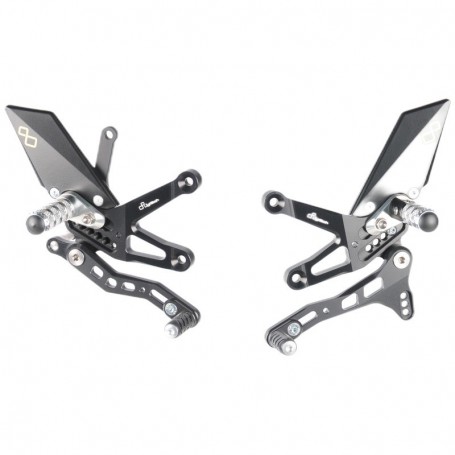 LighTech Adjustable Rear Sets with Fold Up Footpegs