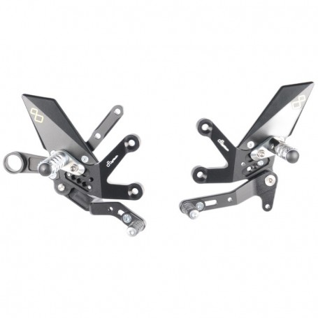 LighTech Adjustable Rear Sets with Fold Up Footpegs