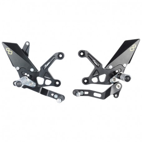 LighTech Adjustable Rear Sets with Fold Up Footpegs