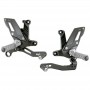 LighTech Adjustable Rear Sets with Fixed Footpegs