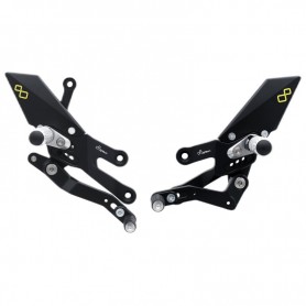 LighTech Adjustable Rear Sets with Fixed Footpegs