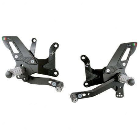 LighTech Adjustable Rear Sets with Fixed Footpegs - TRACK USE