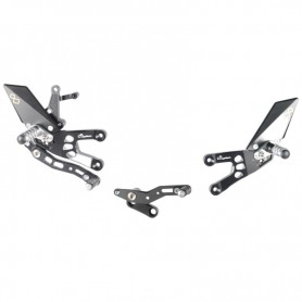 LighTech Adjustable Rear Sets with Fixed Footpegs