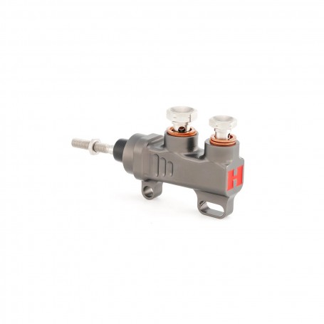 HEL Performance Rear Master Cylinder - Dual Ported Grey (Requires 12mm Banjo/Banjo Bolt )