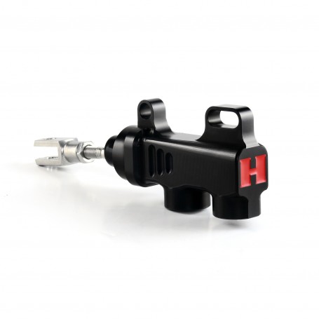 HEL Performance Rear Master Cylinder - Dual Ported Black (Requires 12mm Banjo/Banjo Bolt )