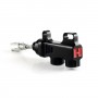 HEL Performance Rear Master Cylinder - Dual Ported Black (Requires 12mm Banjo/Banjo Bolt )