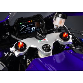 Bonamici Aluminum top Triple Clamp Yamaha YZF R7 Street 21- - SILVER