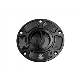 Bonamici Aluminum Tank Cap for Aprilia RSV1000 04-08 - RSV4 09- - Tuono V4 09- - BLACK
