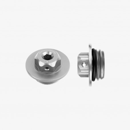 Bonamici Aluminum Oil Cap for Yamaha M27x3 - SILVER