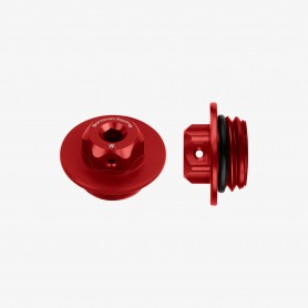 Bonamici Aluminum Oil Cap for Yamaha M27x3 - RED