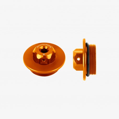 Bonamici Aluminum Oil Cap for Kawasaki M30x1.5 - ORANGE