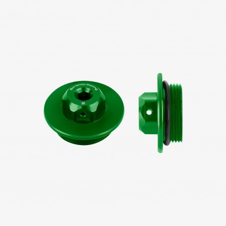 Bonamici Aluminum Oil Cap for Kawasaki M30x1.5 - GREEN