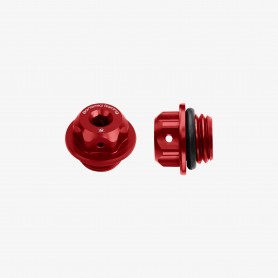 Bonamici Aluminum Oil Cap for Honda - Ducati 848/1098/1198 M19.5x2.5 - RED