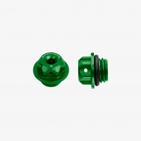 Bonamici Aluminum Oil Cap for Honda - Ducati 848/1098/1198 M19.5x2.5 - GREEN
