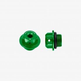 Bonamici Aluminum Oil Cap for Aprilia Tuareg M18x1.5 - GREEN