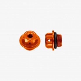 Bonamici Aluminum Oil Cap for Aprilia Tuareg M18x1.5 - ORANGE