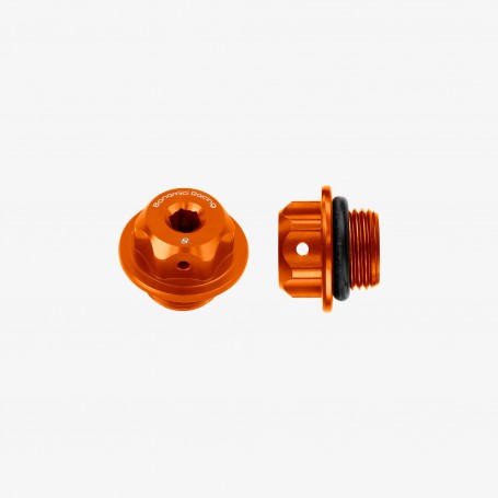 Bonamici Aluminum Oil Cap for Aprilia Tuareg M18x1.5 - ORANGE