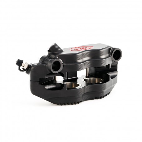 HEL Performance MK2 Brake Calipers 108mm Fork 32mm Pistons - Black Anodised Fin Back Caliper