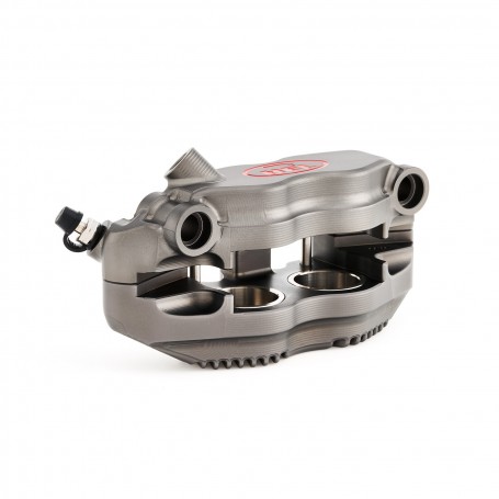 HEL Performance MK2 Brake Calipers 108mm Fork 32mm Pistons - Grey Anodised Fin Back Caliper