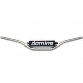 Domino Variable Diameter Ergal Hrb with Cross Bar - Handlebar Hrb 462 High Bend Silver