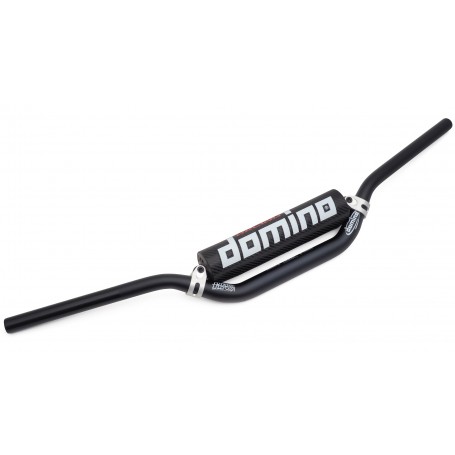 Domino Variable Diameter Ergal Hrb with Cross Bar - Handlebar Hrb 997 High Bend Black