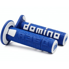 Domino A360 - Blue/White Off-Road Grips