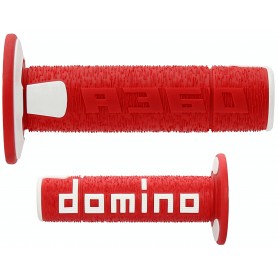 Domino A360 - Red/White Off-Road Grips