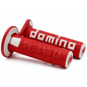 Domino A360 - Red/White Off-Road Grips
