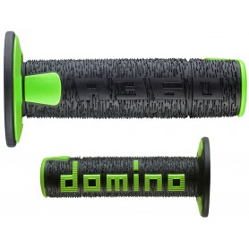 Domino A360 - Black/Green Off-Road Grips