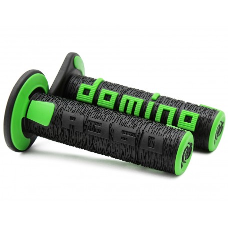 Domino A360 - Black/Green Off-Road Grips